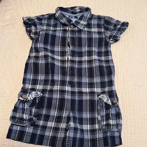Plaid jumper 12-18 mos